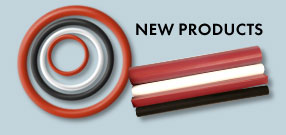 ROW INC. Non-Encapsulated Gaskets, FEP or PFA Straight Lengths in Silicone, Viton™ or EPDM